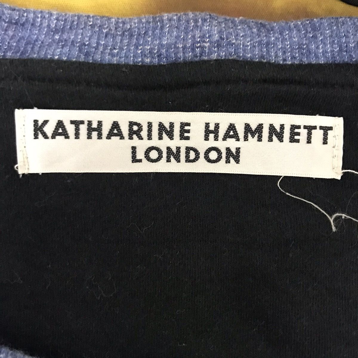 Katharine Hamnett London KATHARINE HAMNETT LONDON English Designer Blue Sweatshirt Size US L / EU 52-54 / 3 - 3 Thumbnail