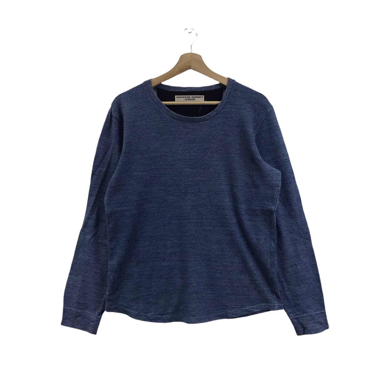 Katharine Hamnett London KATHARINE HAMNETT LONDON English Designer Blue Sweatshirt Size US L / EU 52-54 / 3 - 1 Thumbnail