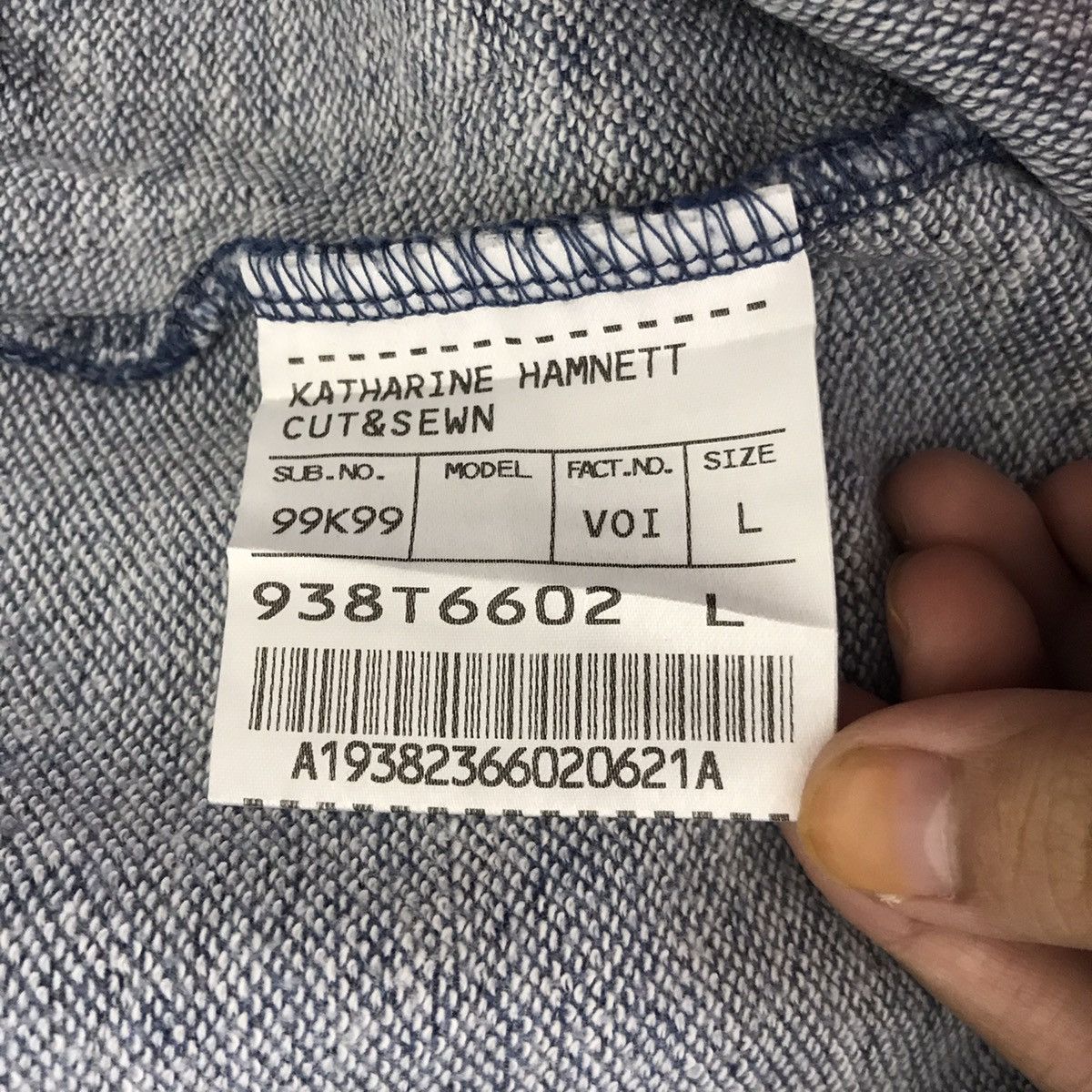 Katharine Hamnett London KATHARINE HAMNETT LONDON English Designer Blue Sweatshirt Size US L / EU 52-54 / 3 - 4 Thumbnail