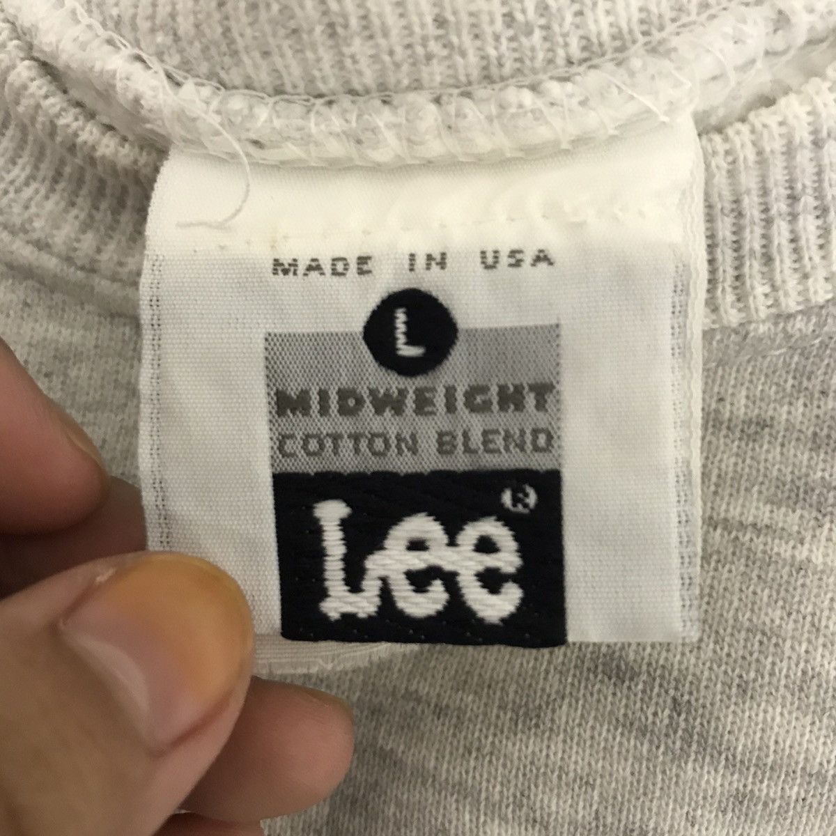 Lee Vintage LEE USA Midweight Cotton Jeans Big Print Sweatshirt Size US L / EU 52-54 / 3 - 4 Thumbnail
