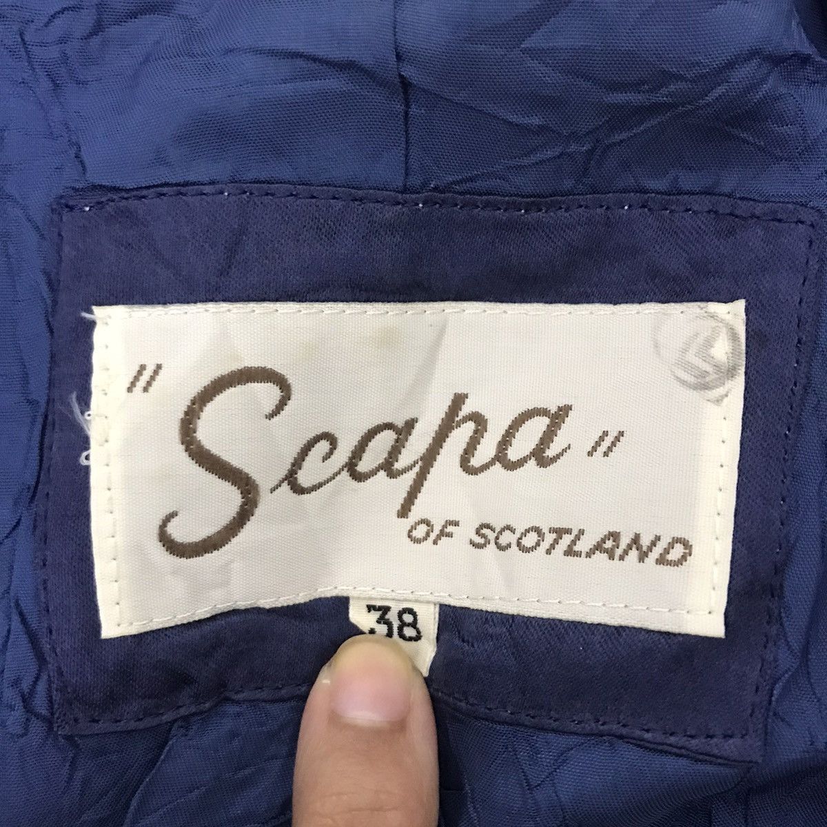 Vintage SCAPA Of SCOTLAND Antwerp Blue Hooded Coat Size US S / EU 44-46 / 1 - 4 Thumbnail