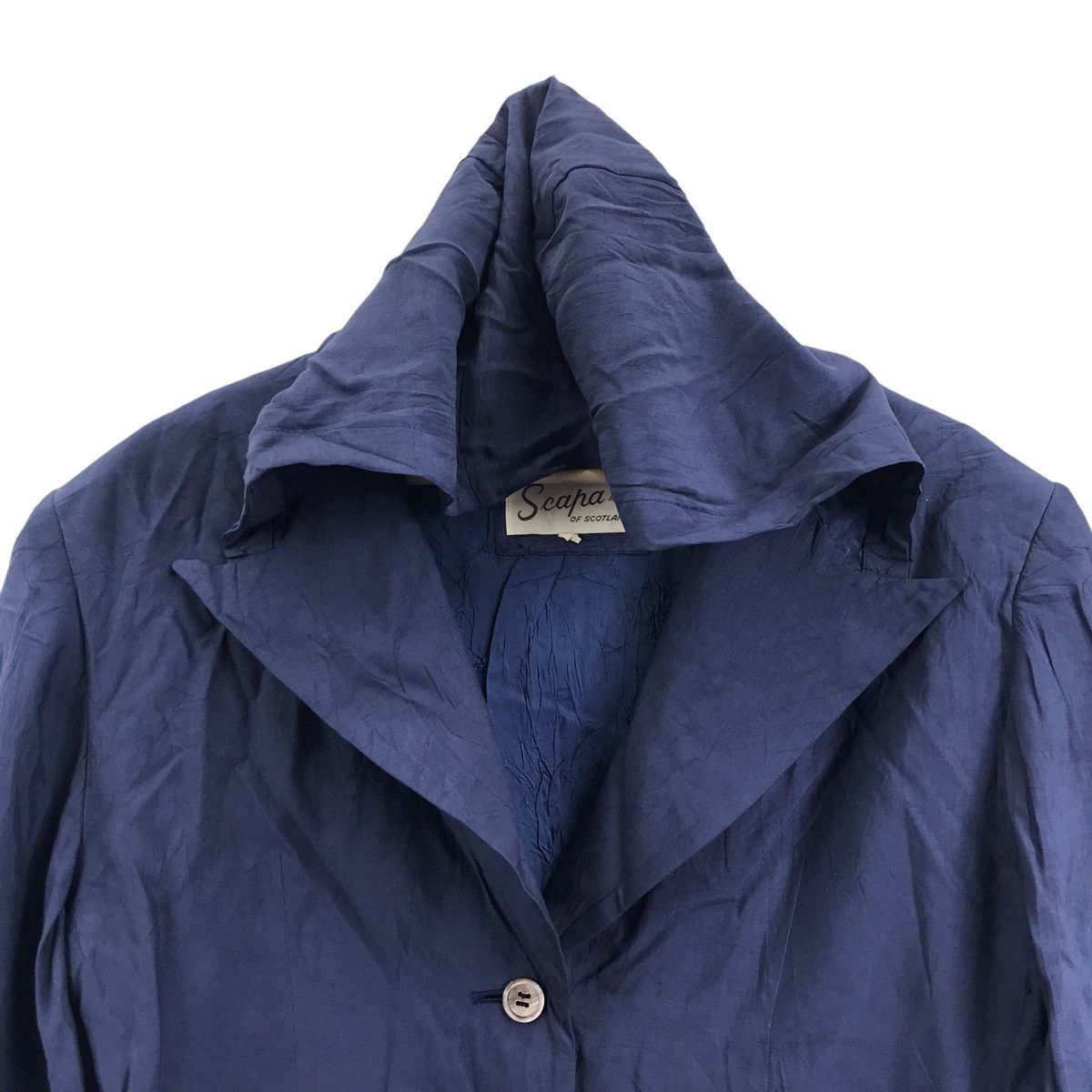 Vintage SCAPA Of SCOTLAND Antwerp Blue Hooded Coat Size US S / EU 44-46 / 1 - 2 Thumbnail