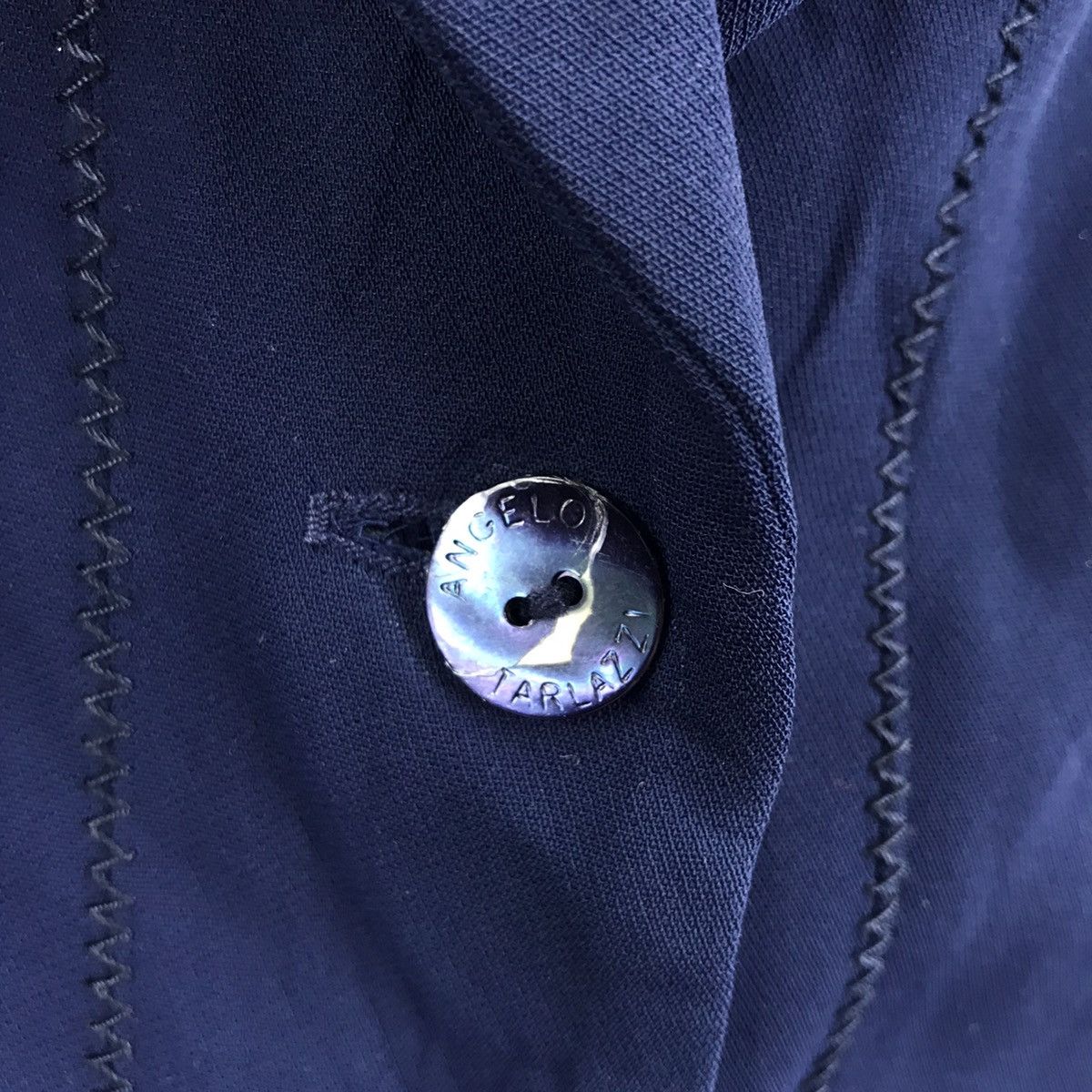Vintage ANGELO TARLAZZI PARIS French Designer Blue Coat Jacket Size US S / EU 44-46 / 1 - 3 Thumbnail