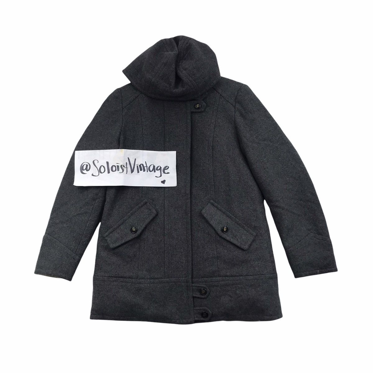 ABAHOUSE × Japanese Brand ABAHOUSE DEVINETTE Japanese Brand Wool Long Coat Size US S / EU 44-46 / 1 - 1 Thumbnail