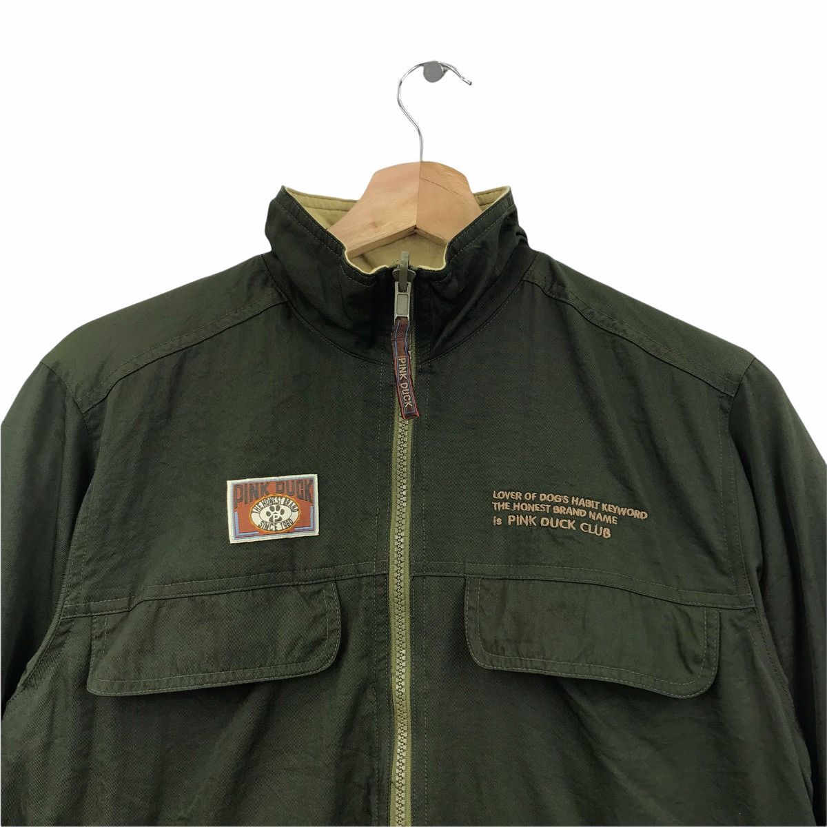 Vintage PINK DUCK COLLECTION Embroidered Bomber Jacket Size US M / EU 48-50 / 2 - 2 Thumbnail
