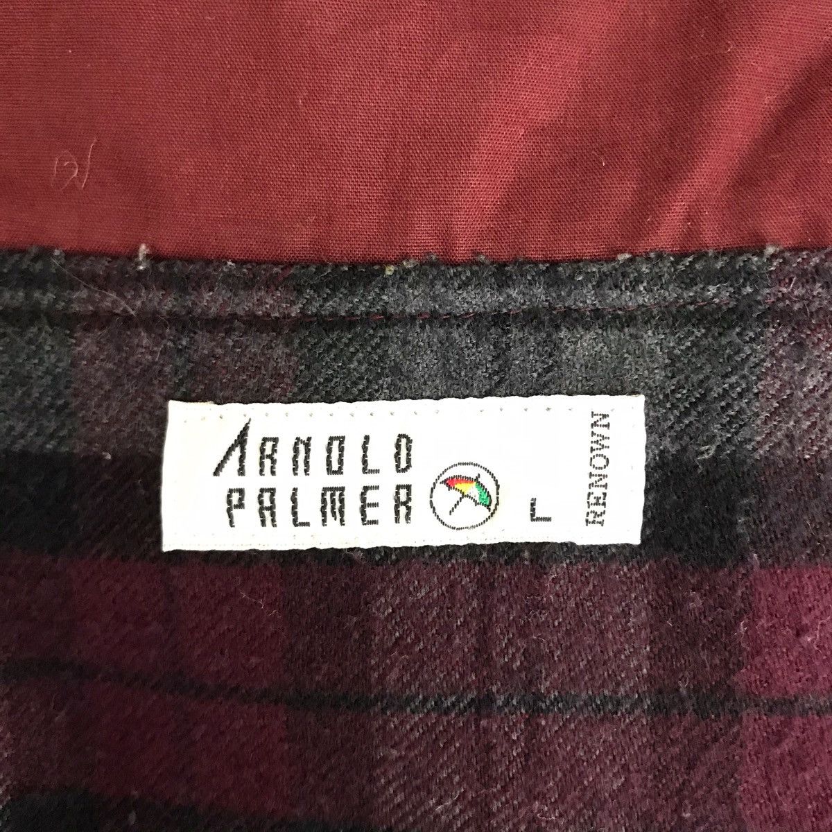 Vintage ARNOLD PALMER RENOWN Maroon Bomber Jacket Size US L / EU 52-54 / 3 - 4 Thumbnail