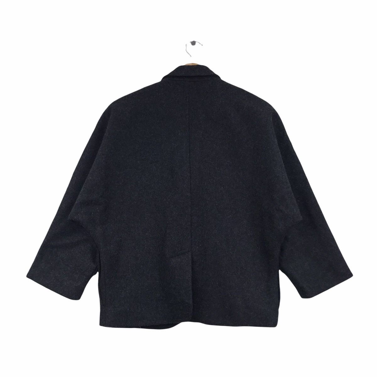 HARE HARE Japanese Brand Black Wool Duffle Coat Jacket Size US S / EU 44-46 / 1 - 7 Thumbnail