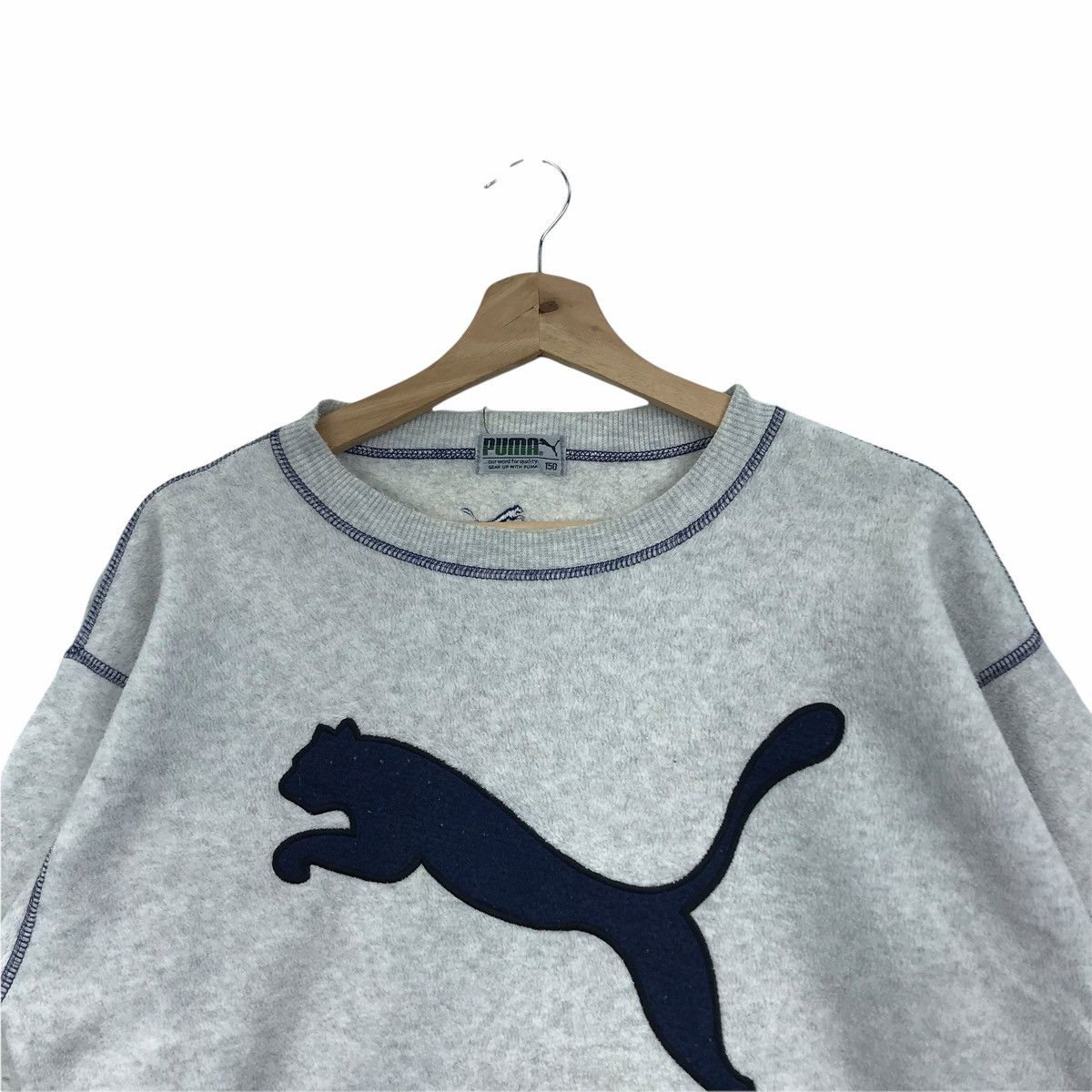 Puma Vintage PUMA SPORT Sportswear Big Logo Sweatshirt Size US M / EU 48-50 / 2 - 2 Thumbnail