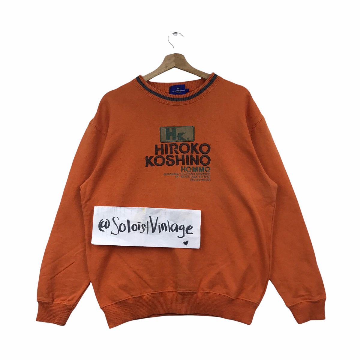 Hiroko Koshino Homme HIROKO KOSHINO HOMME Embroidered Japanese Brand Sweatshirt Size US L / EU 52-54 / 3 - 1 Thumbnail