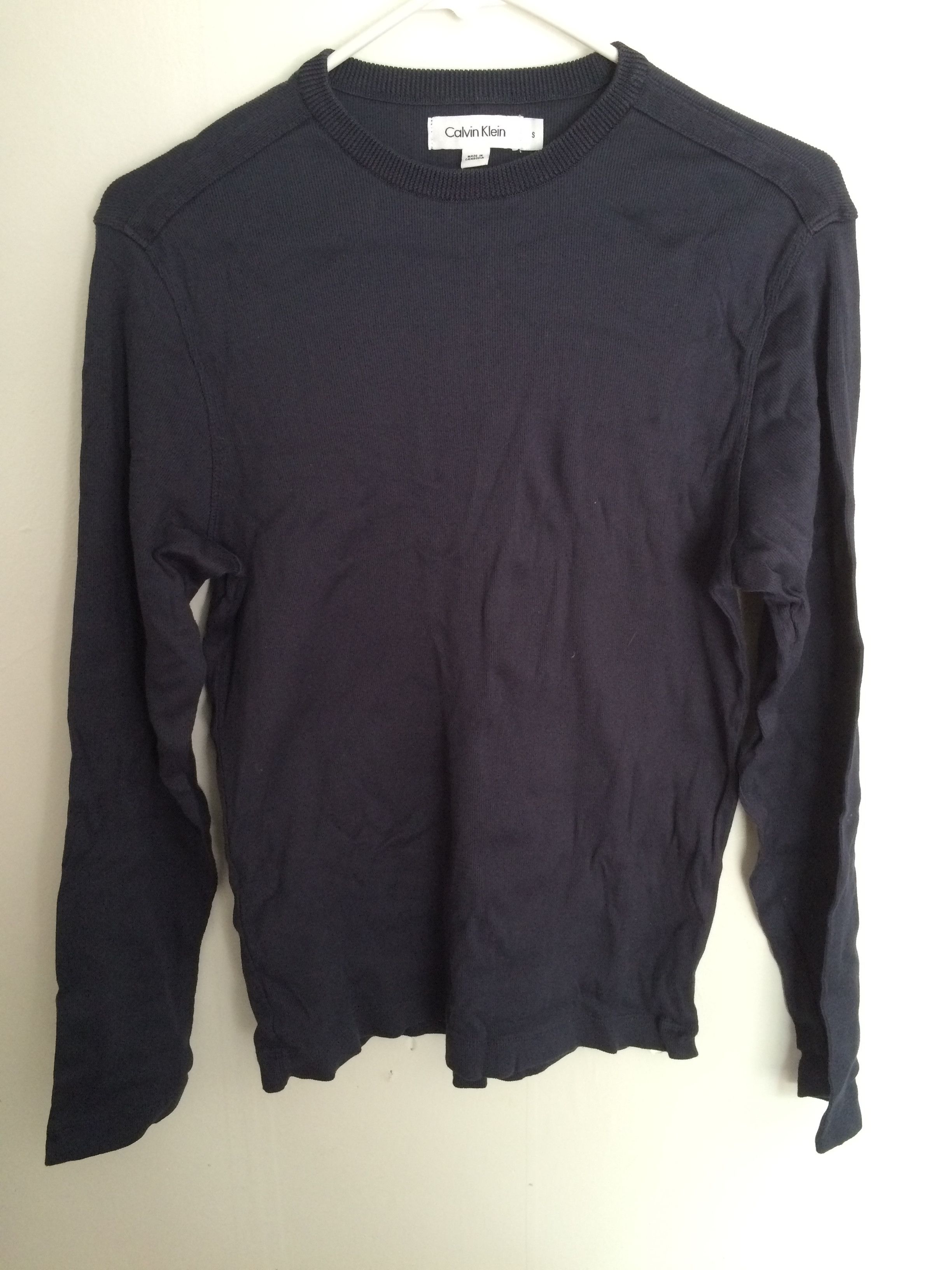 Calvin Klein Calvin Klein Blue Long Sleeve Light Sweater -Size S Size US S / EU 44-46 / 1 - 1 Thumbnail
