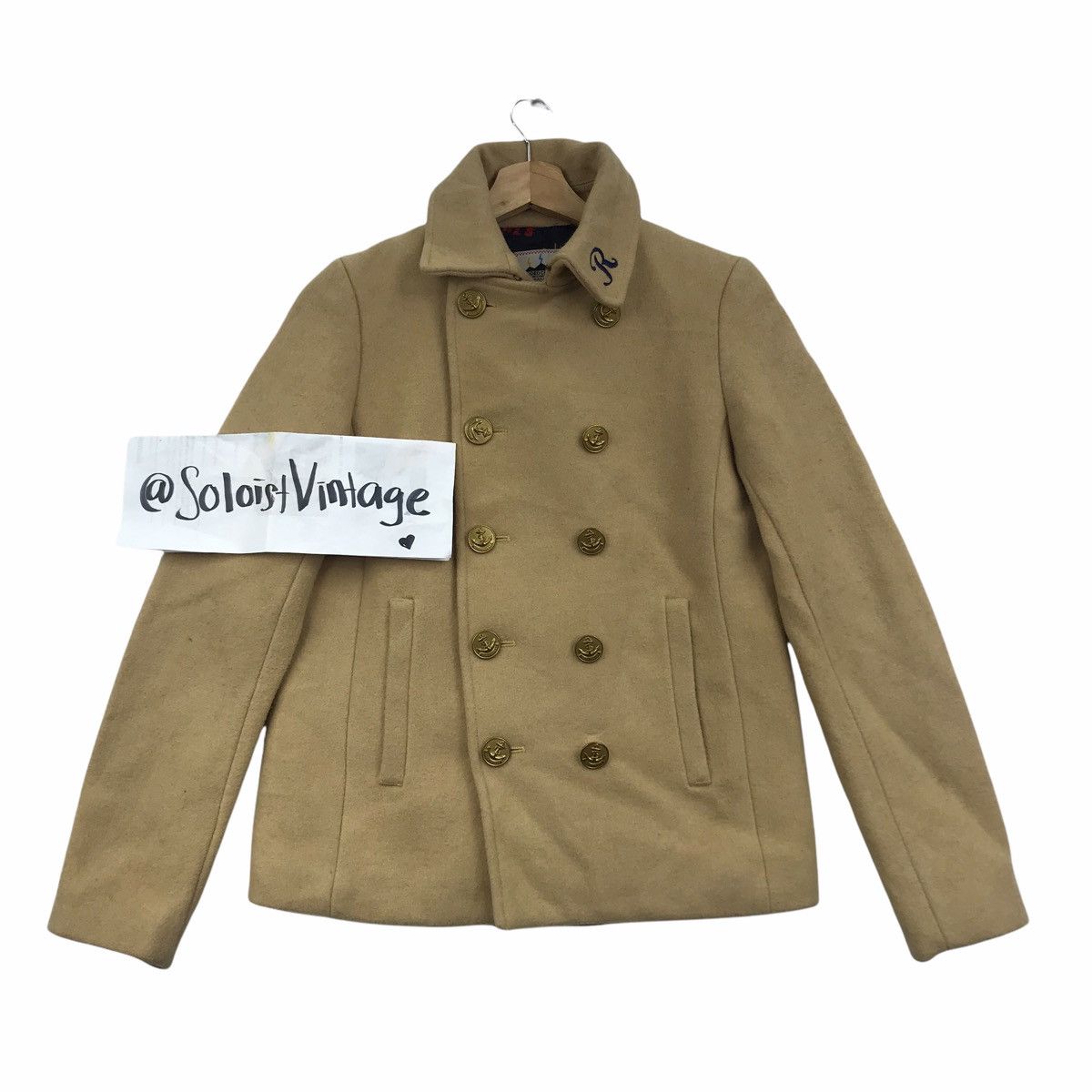 Japanese Brand RODEO CROWN Japanese Brand Overprint Wool Coat Size US S / EU 44-46 / 1 - 1 Thumbnail