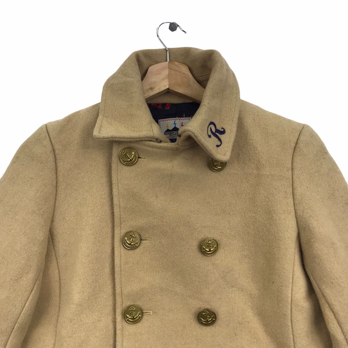 Japanese Brand RODEO CROWN Japanese Brand Overprint Wool Coat Size US S / EU 44-46 / 1 - 2 Thumbnail