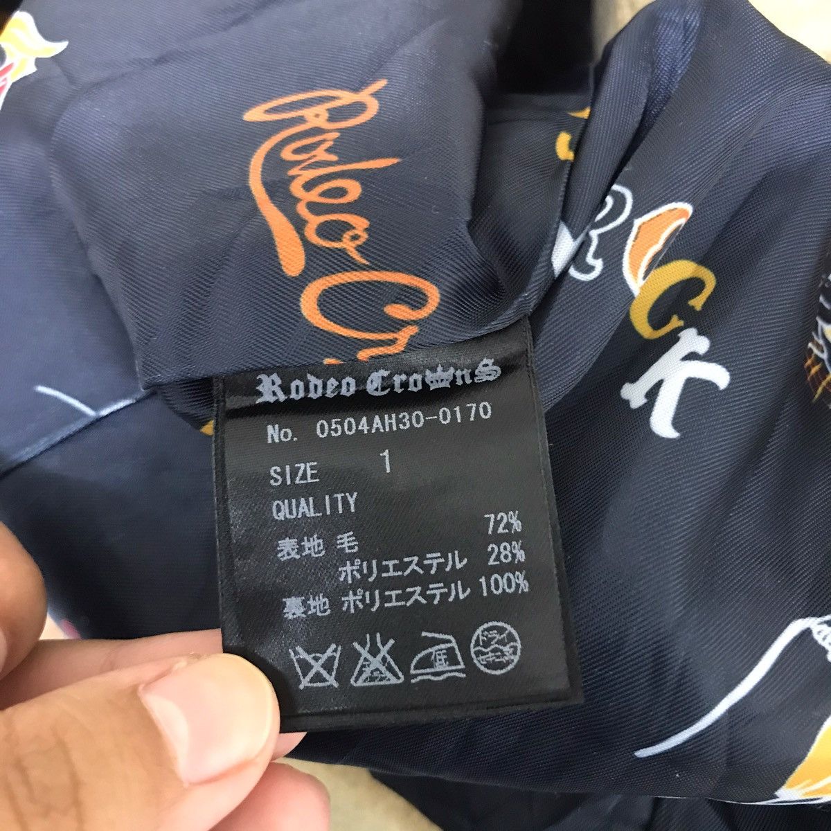 Japanese Brand RODEO CROWN Japanese Brand Overprint Wool Coat Size US S / EU 44-46 / 1 - 6 Thumbnail