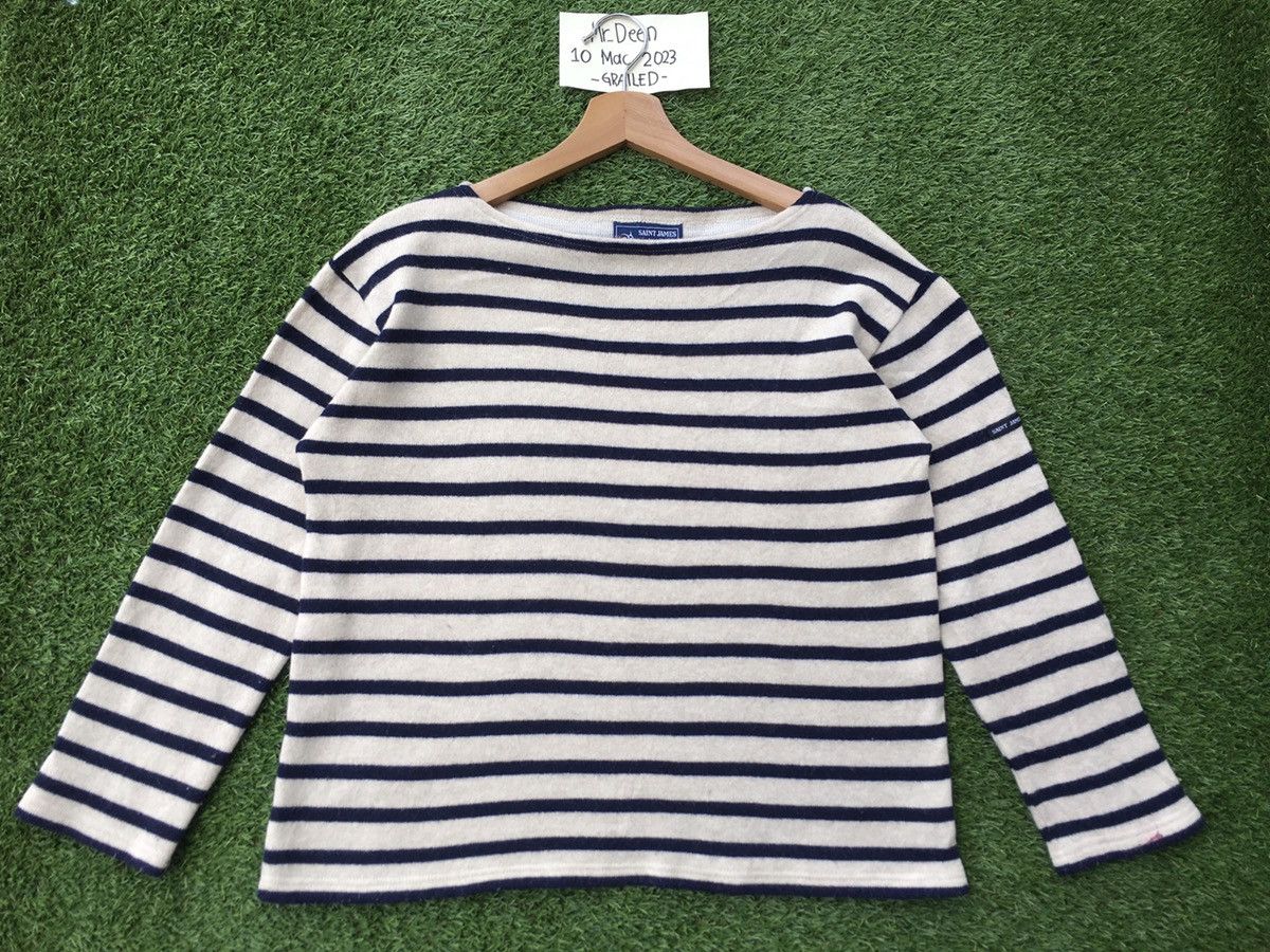 Saint James Rare Vintage Saint James Stripes Sweater Size US M / EU 48-50 / 2 - 2 Thumbnail