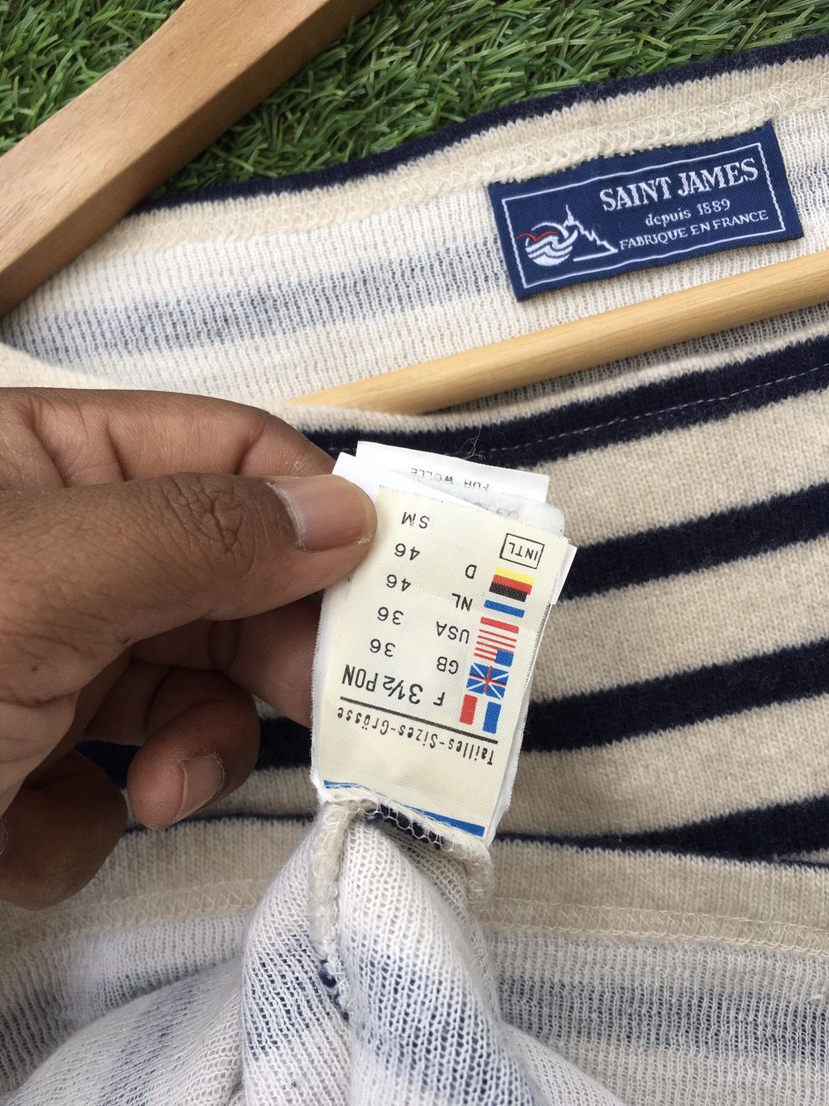 Saint James Rare Vintage Saint James Stripes Sweater Size US M / EU 48-50 / 2 - 9 Thumbnail
