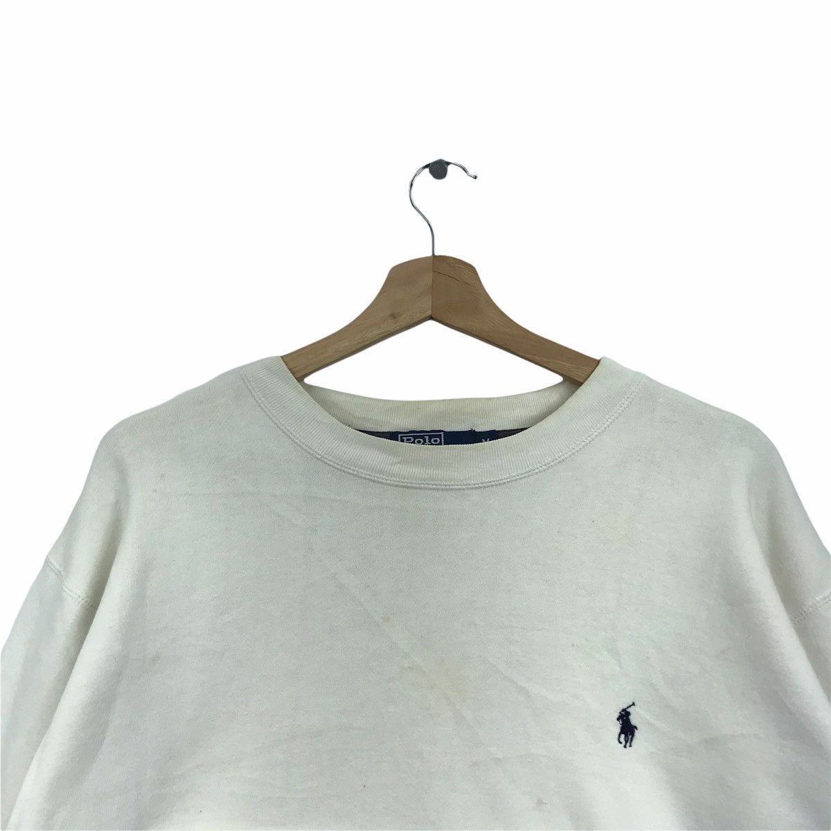 Polo Ralph Lauren POLO By RALPH LAUREN RL Small Pony White Sweatshirt Size US M / EU 48-50 / 2 - 2 Thumbnail