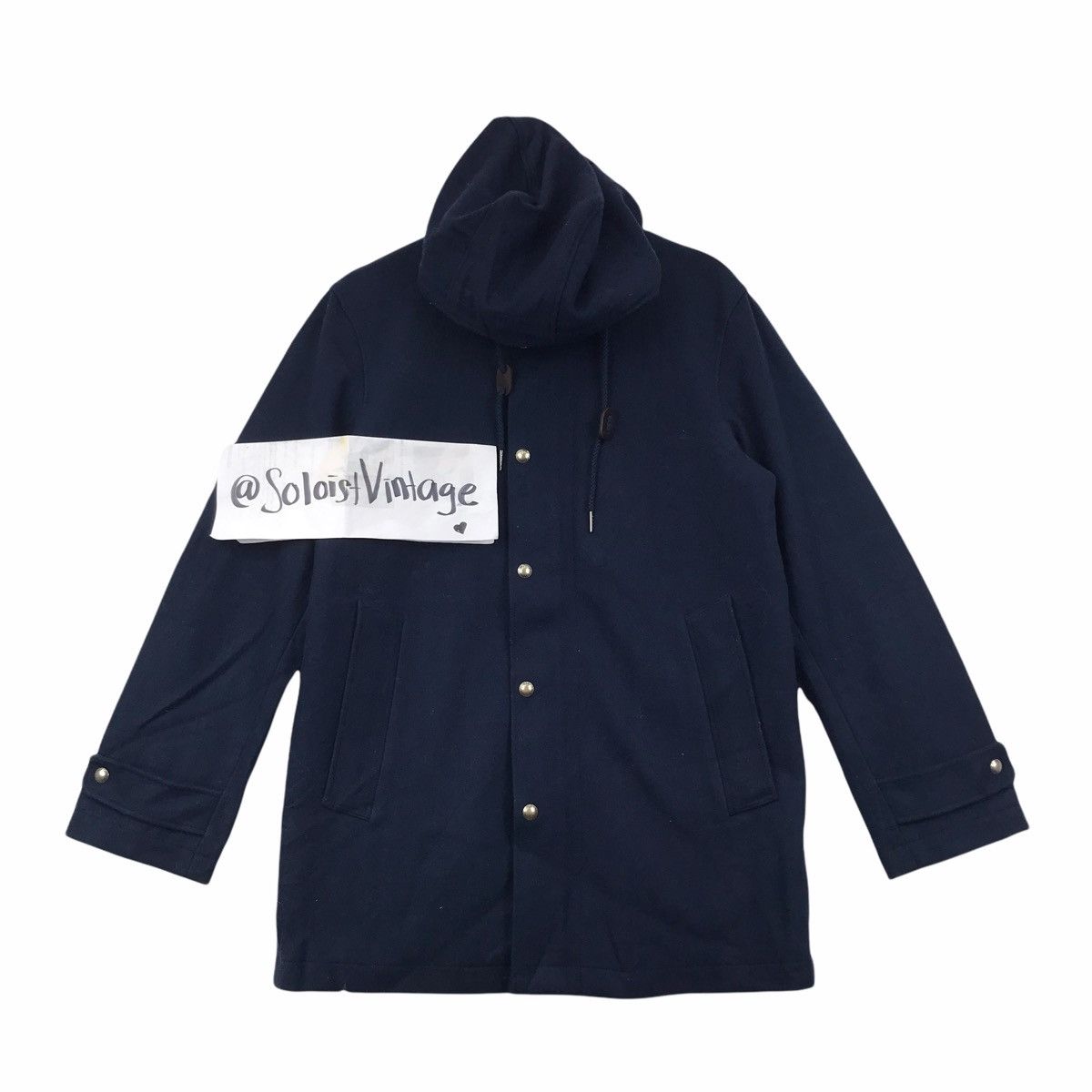 LANDS END Rugby Sport Blue Parka Coat Jacket