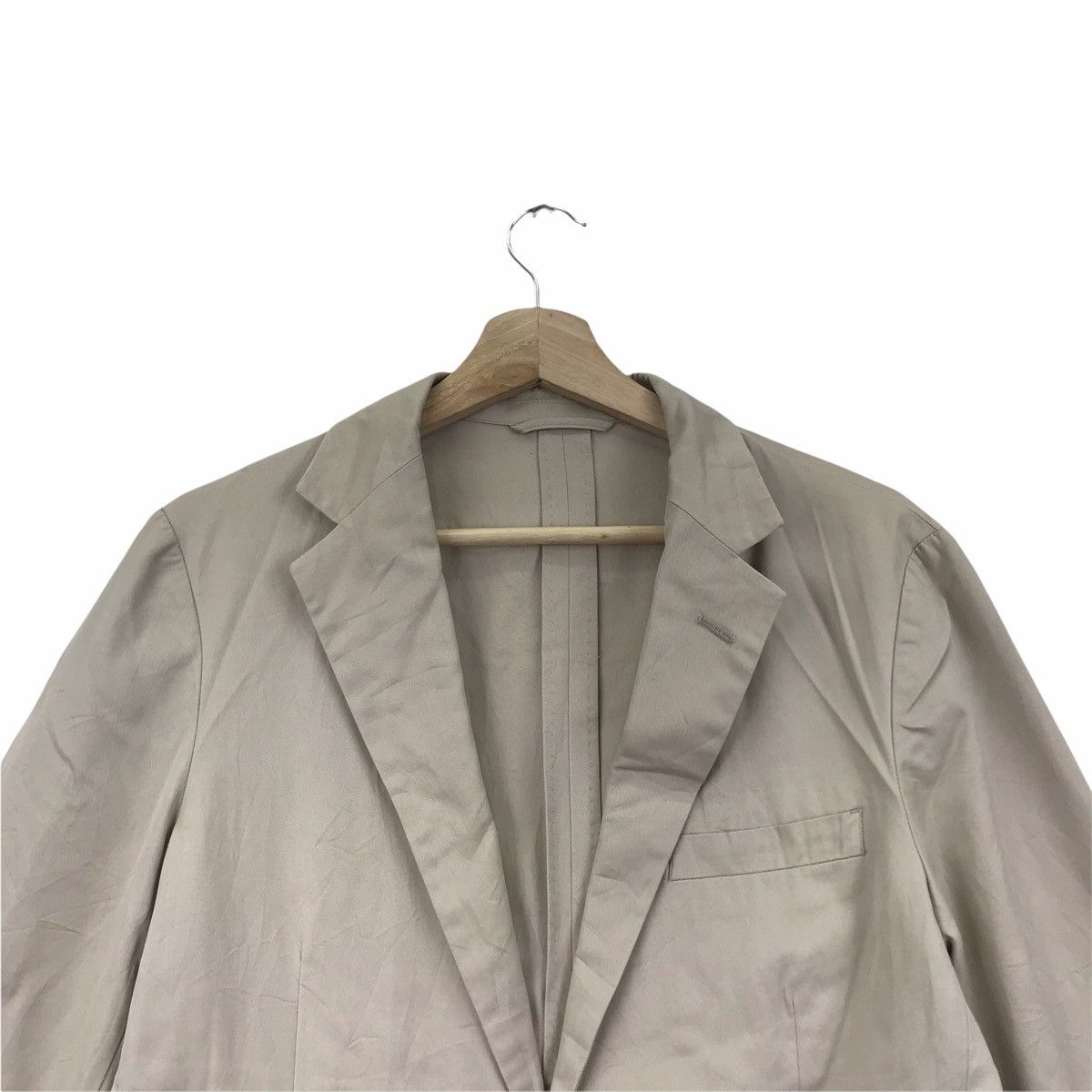 Barneys New York BARNEYS NEWYORK Beige Blazer Coat Size 38R - 2 Thumbnail