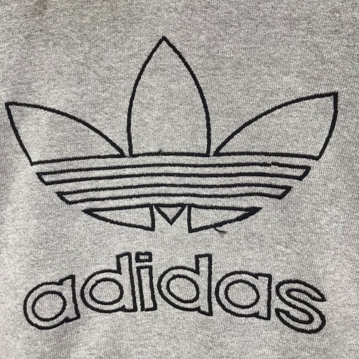 Adidas Vintage 90s ADIDAS TREFOIL EMBROIDERED Sportswear Sweatshirt Size US M / EU 48-50 / 2 - 3 Thumbnail