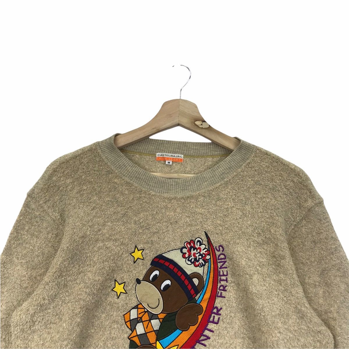 Vintage CASTELBAJAC SPORT Winter Friends Pop Art Fleece Sweatshirt Size US M / EU 48-50 / 2 - 2 Thumbnail