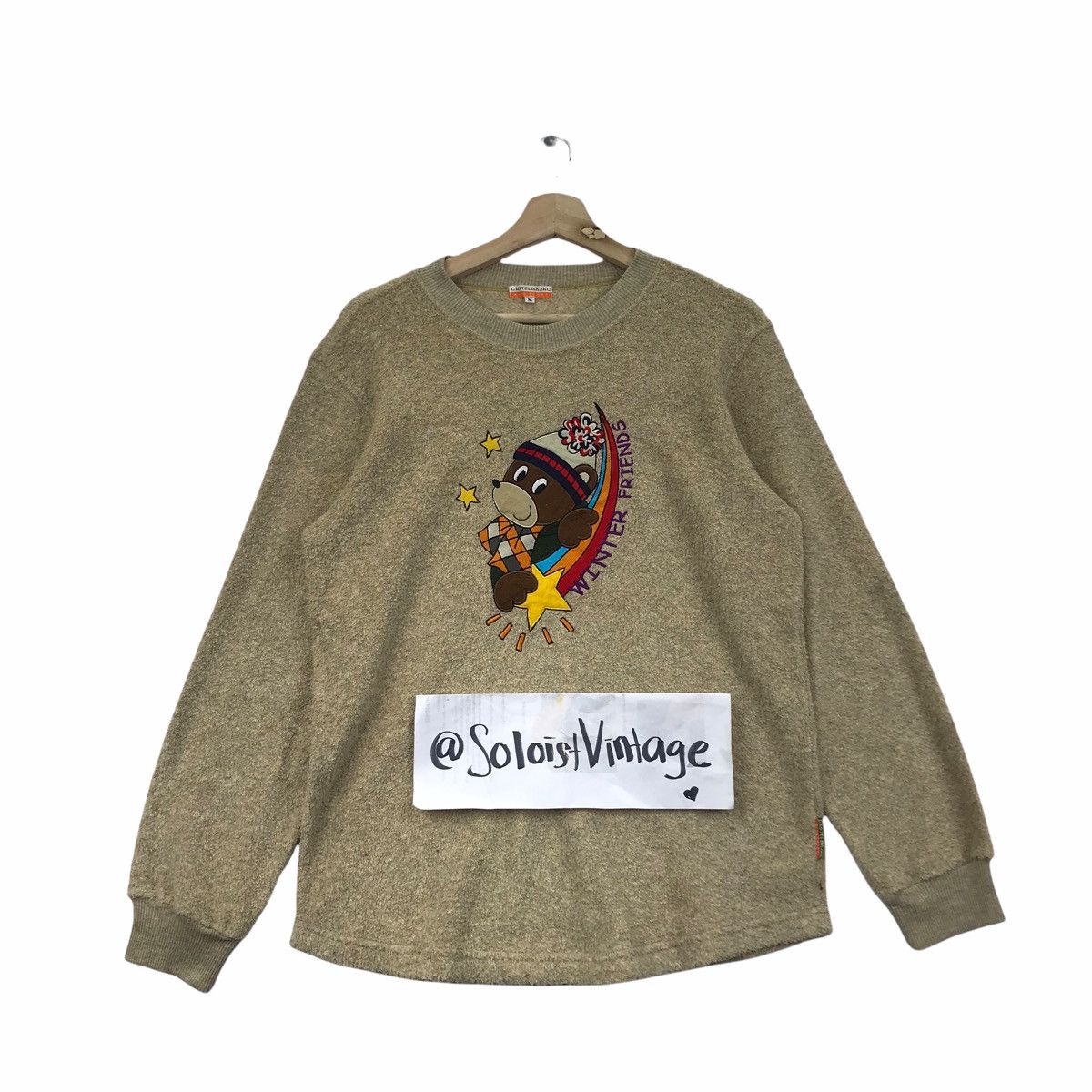 Vintage CASTELBAJAC SPORT Winter Friends Pop Art Fleece Sweatshirt Size US M / EU 48-50 / 2 - 1 Thumbnail