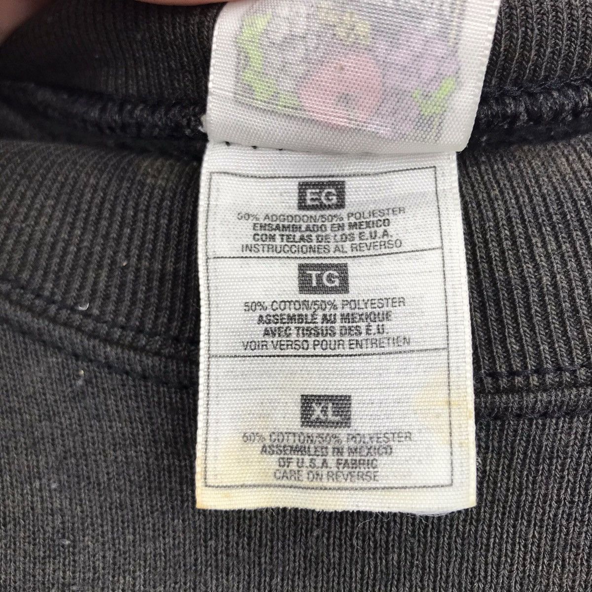 Vintage Vintage 90s YADDA YADDA YADDA Usa Wording Black Sweatshirt Size US XL / EU 56 / 4 - 4 Thumbnail