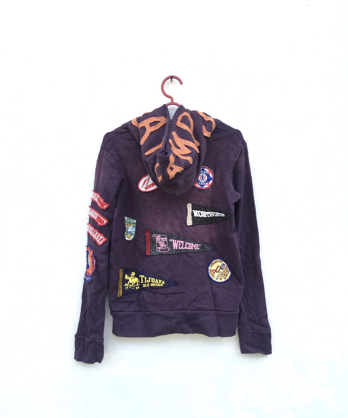 Grand Slam × Japanese Brand Japanese Brand Gotham Wear by Grand Slam Patchwork Hoodie Size US S / EU 44-46 / 1 - 2 Thumbnail