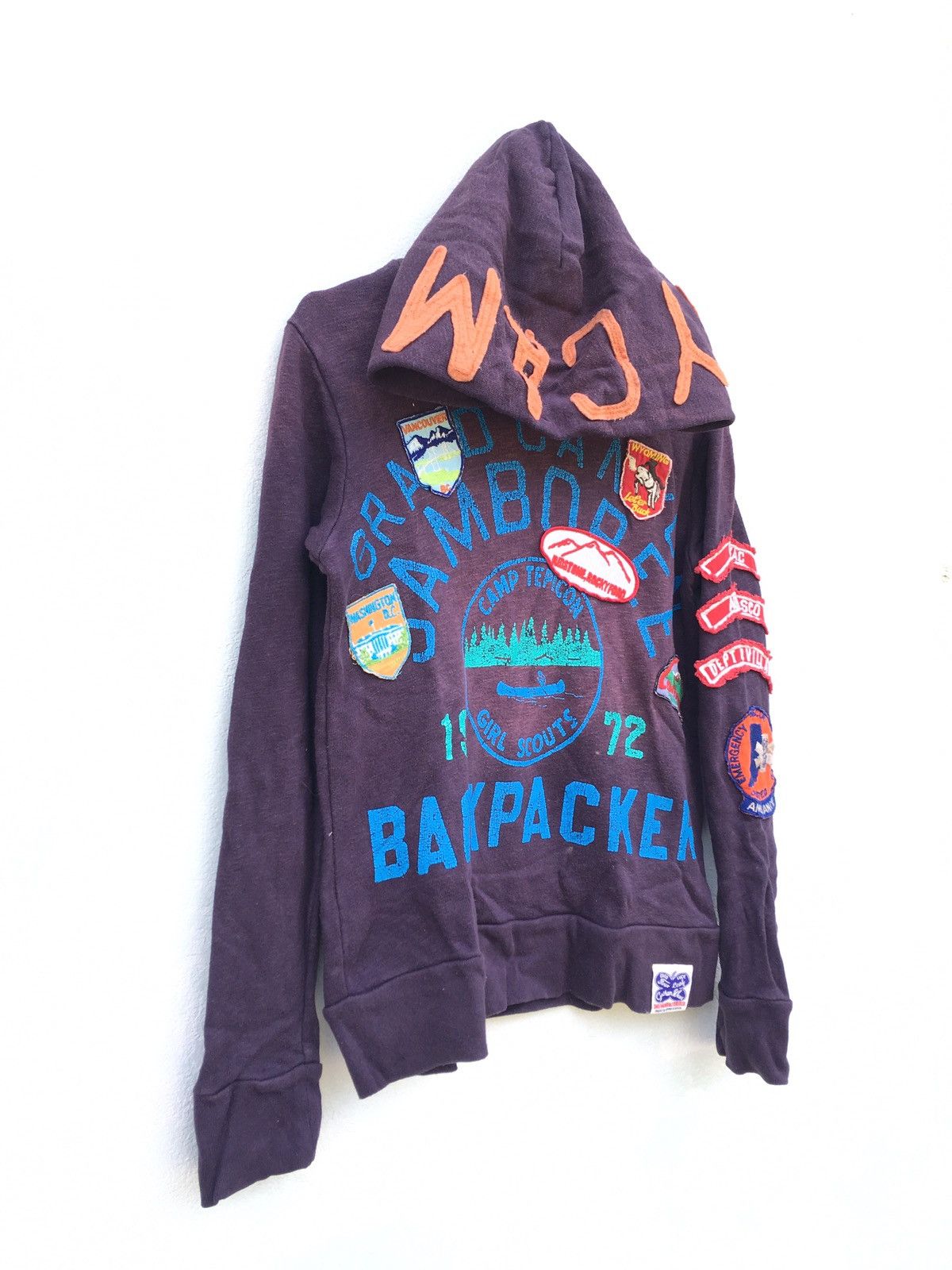 Grand Slam × Japanese Brand Japanese Brand Gotham Wear by Grand Slam Patchwork Hoodie Size US S / EU 44-46 / 1 - 4 Thumbnail