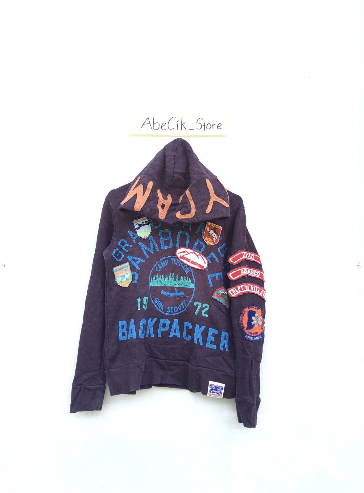 Grand Slam × Japanese Brand Japanese Brand Gotham Wear by Grand Slam Patchwork Hoodie Size US S / EU 44-46 / 1 - 1 Thumbnail