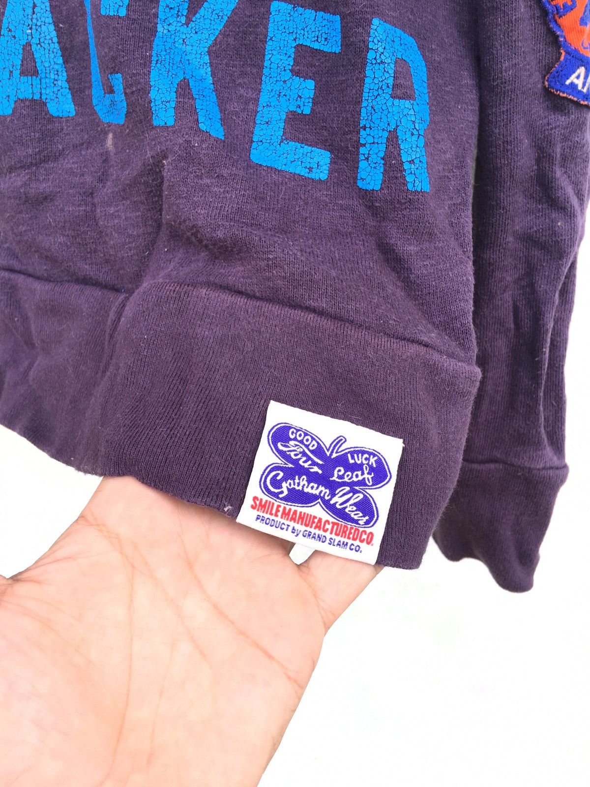 Grand Slam × Japanese Brand Japanese Brand Gotham Wear by Grand Slam Patchwork Hoodie Size US S / EU 44-46 / 1 - 7 Thumbnail