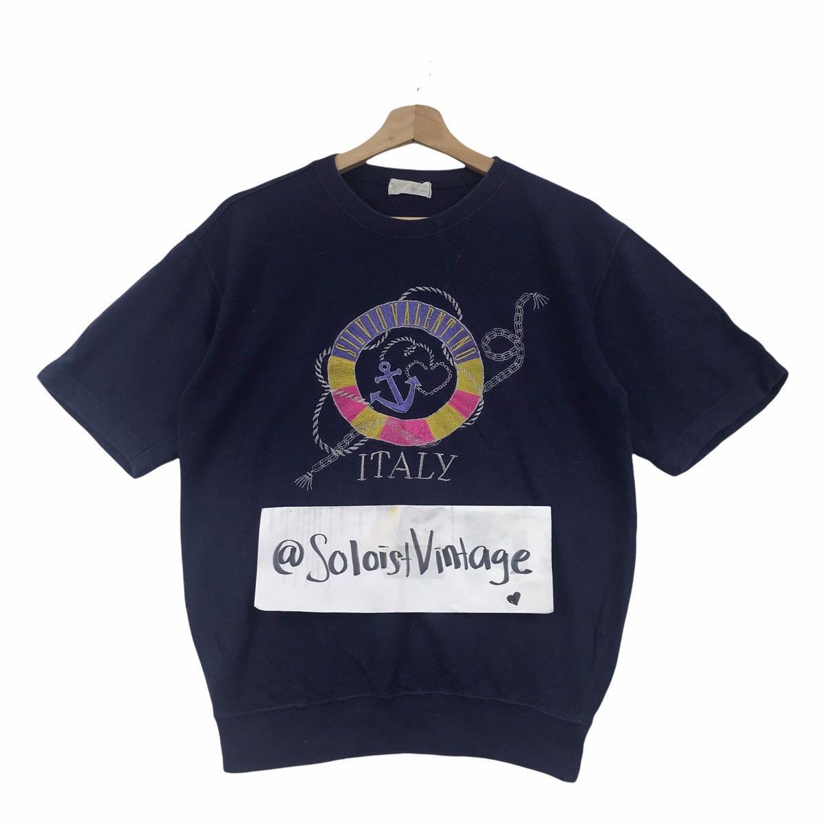 Other SILVIO VALENTINO ITALY Sailor Italy Designer Sweatshirt Size US S / EU 44-46 / 1 - 1 Thumbnail