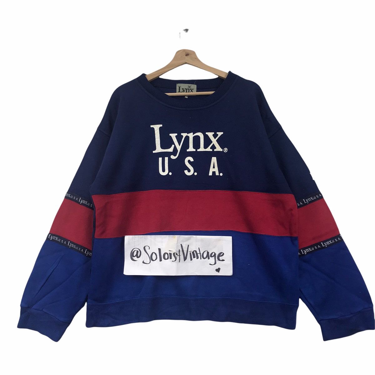 Vintage LYNX USA California University Sport Wear Sweatshirt Size US XL / EU 56 / 4 - 1 Thumbnail
