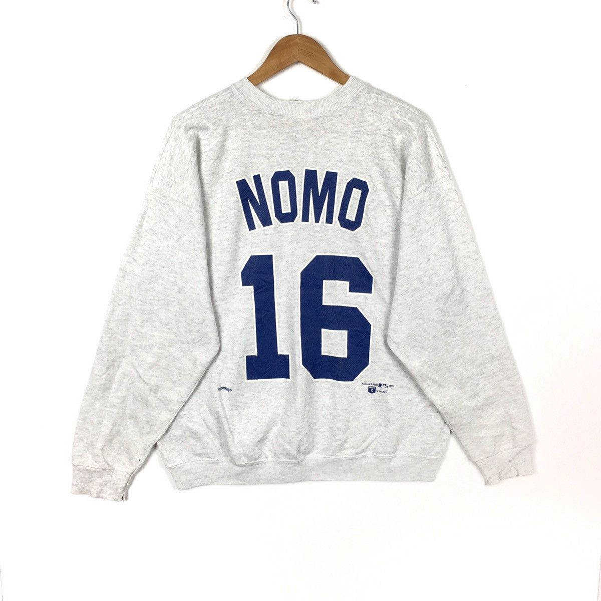 MLB Vintage 90s LA DODGERS NOMO #16 Mlb Usa Baseball Silver Size US L / EU 52-54 / 3 - 1 Thumbnail