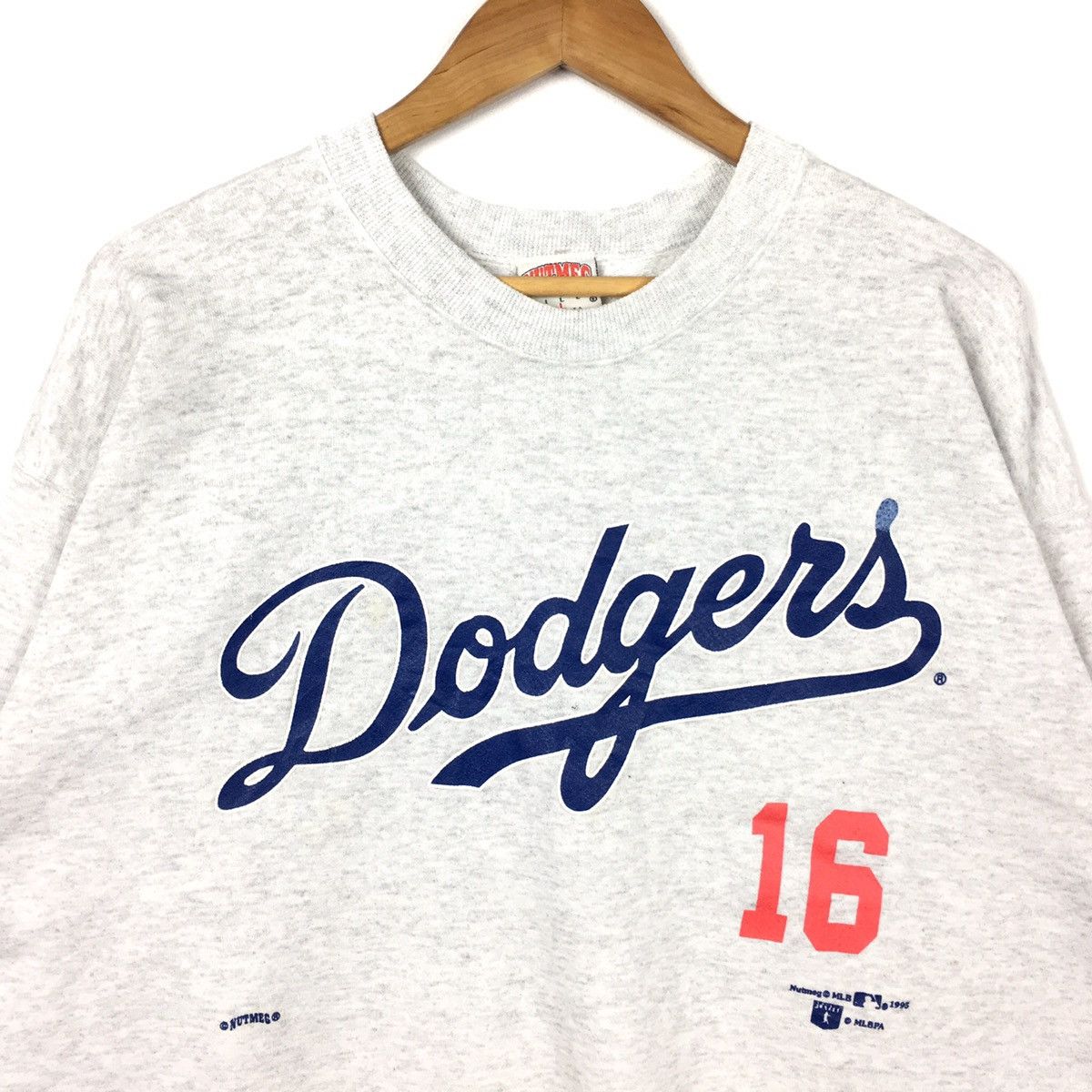 MLB Vintage 90s LA DODGERS NOMO #16 Mlb Usa Baseball Silver Size US L / EU 52-54 / 3 - 3 Thumbnail