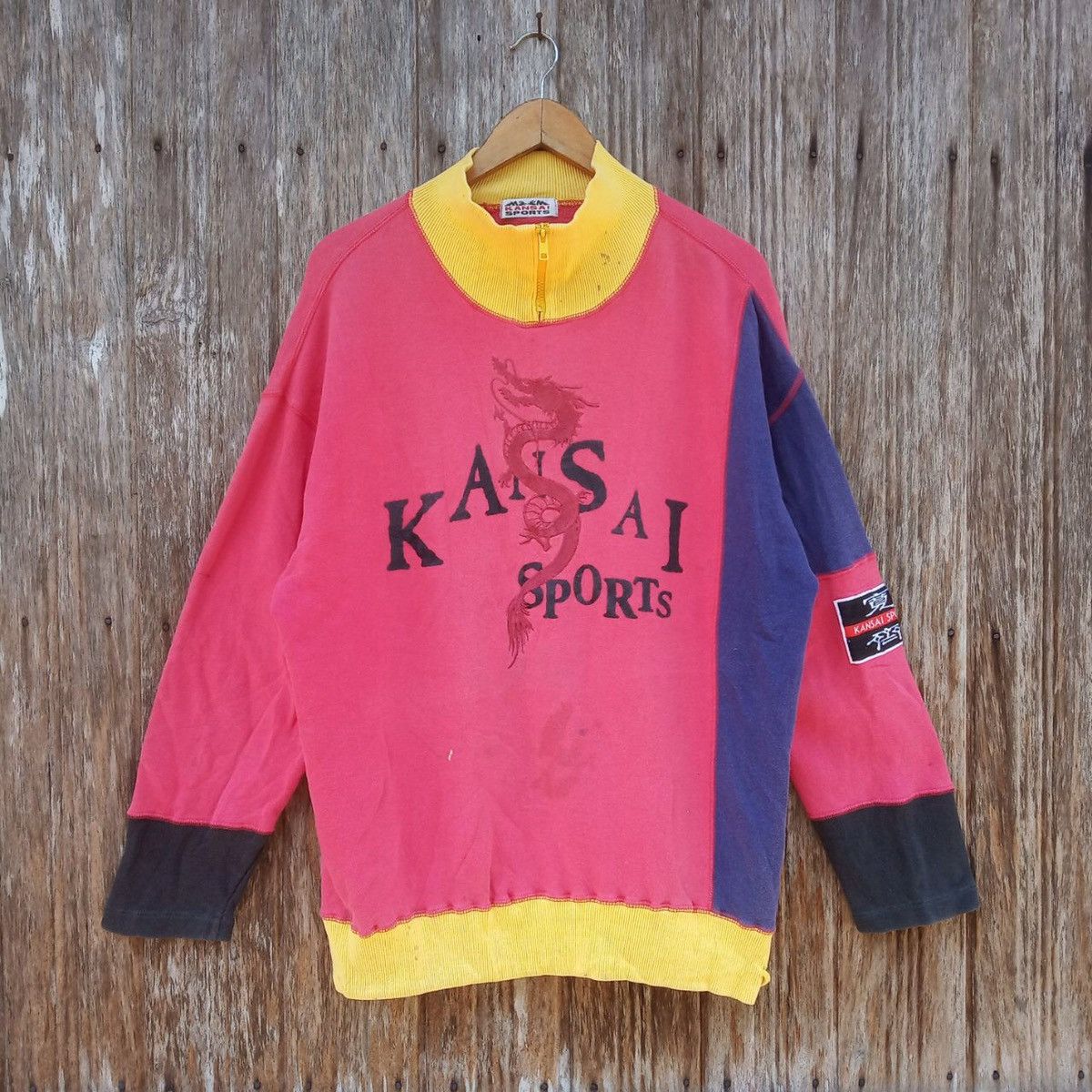 Japanese Brand Rare!! Kansai Sports Embroidery Logo Dragon Japan Size US L / EU 52-54 / 3 - 1 Thumbnail