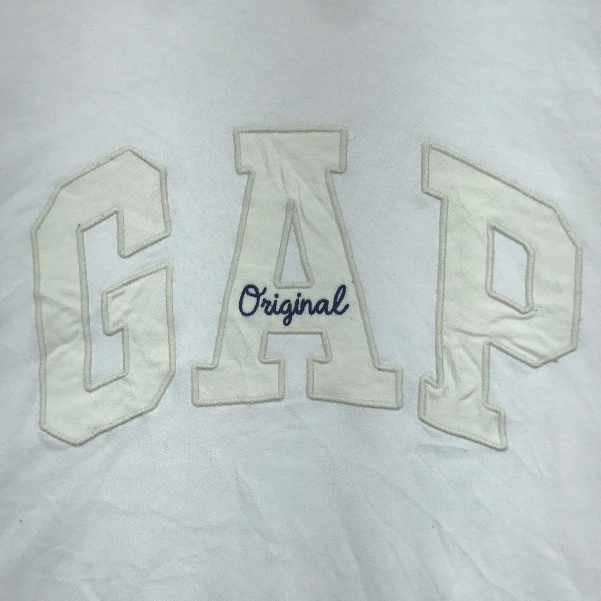 Gap GAP ORIGINAL Big Embroidered White Sweatshirt Size US XL / EU 56 / 4 - 3 Thumbnail