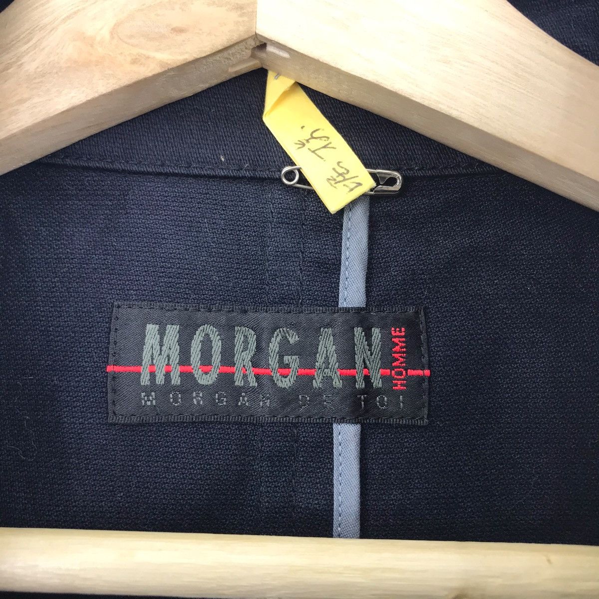 Morgan Homme MORGAN DE TOI France Designer Black Long Jacket Size US L / EU 52-54 / 3 - 5 Thumbnail