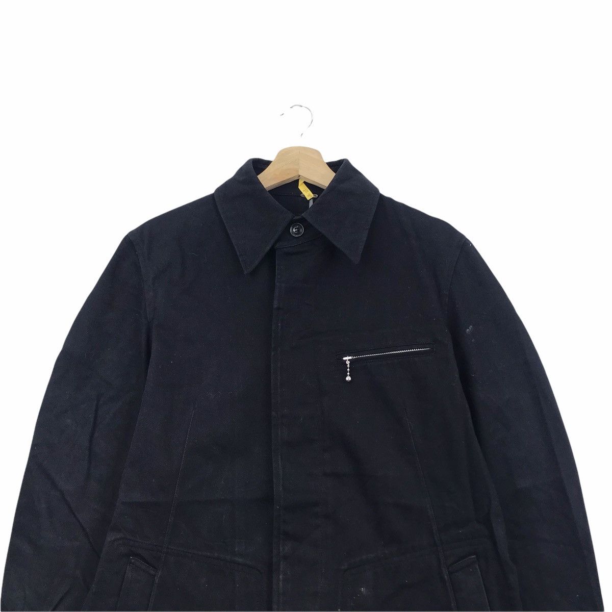 Morgan Homme MORGAN DE TOI France Designer Black Long Jacket Size US L / EU 52-54 / 3 - 2 Thumbnail