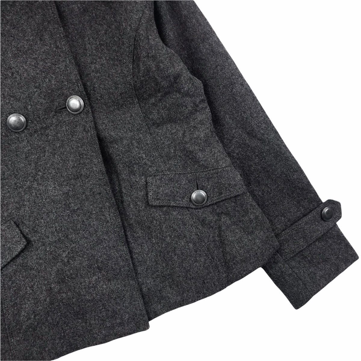 Michel Klein A.V.V MICHEL KLEIN Paris Fur Hoodie Wool Coat Winter Size US S / EU 44-46 / 1 - 3 Thumbnail