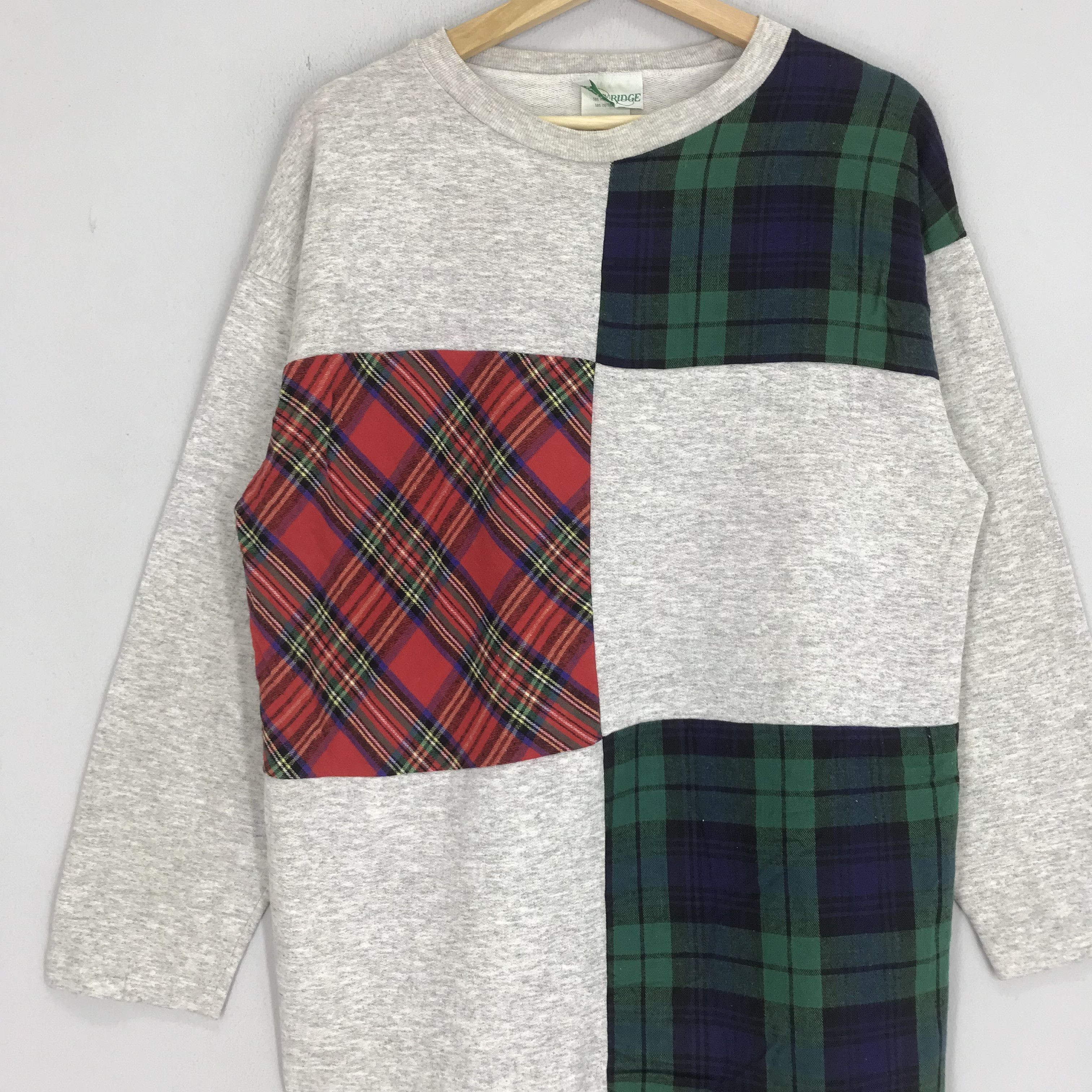 Vintage Vintage 90s Willow Ridge Art Checkered Pattern Sweatshirt Size US M / EU 48-50 / 2 - 3 Thumbnail