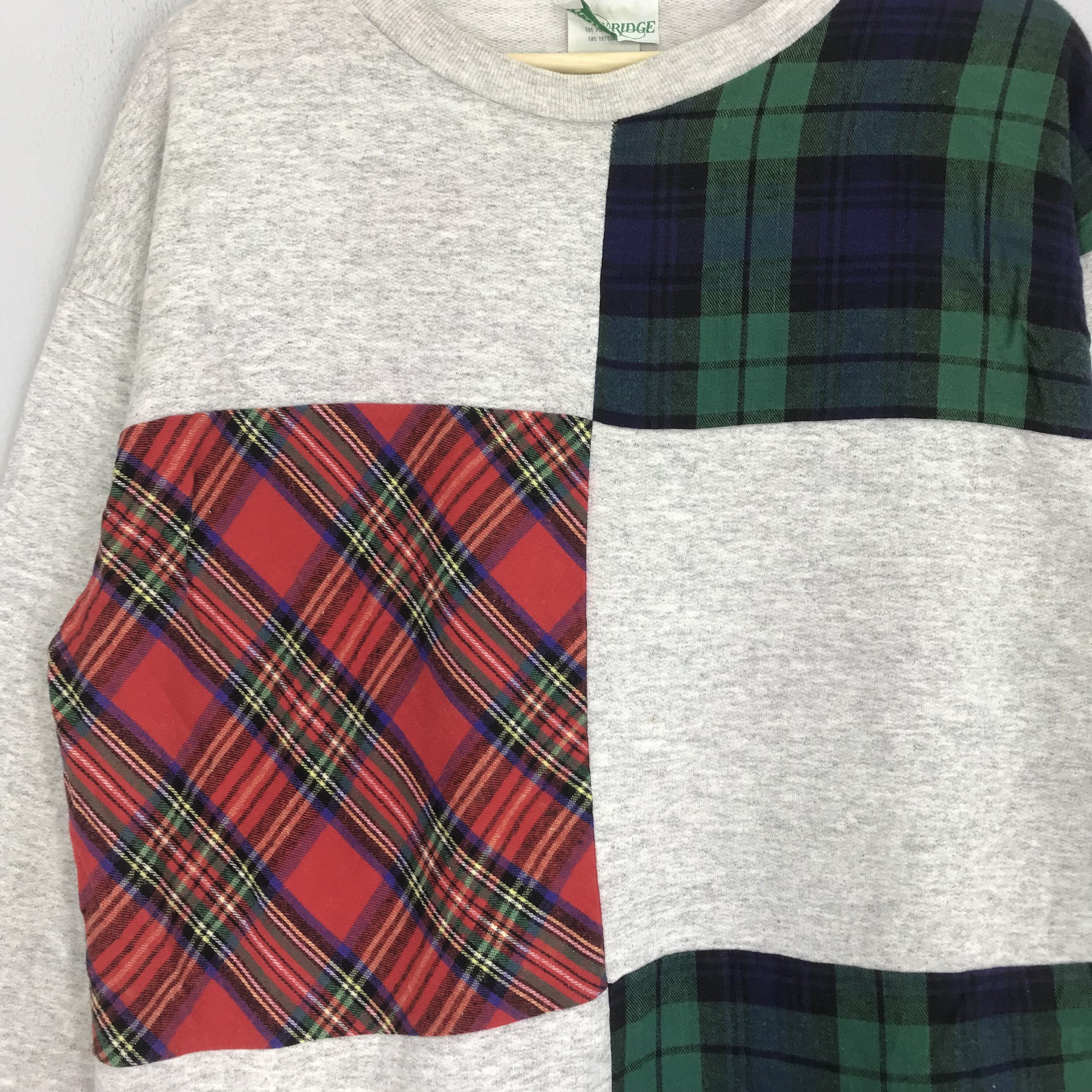 Vintage Vintage 90s Willow Ridge Art Checkered Pattern Sweatshirt Size US M / EU 48-50 / 2 - 4 Thumbnail