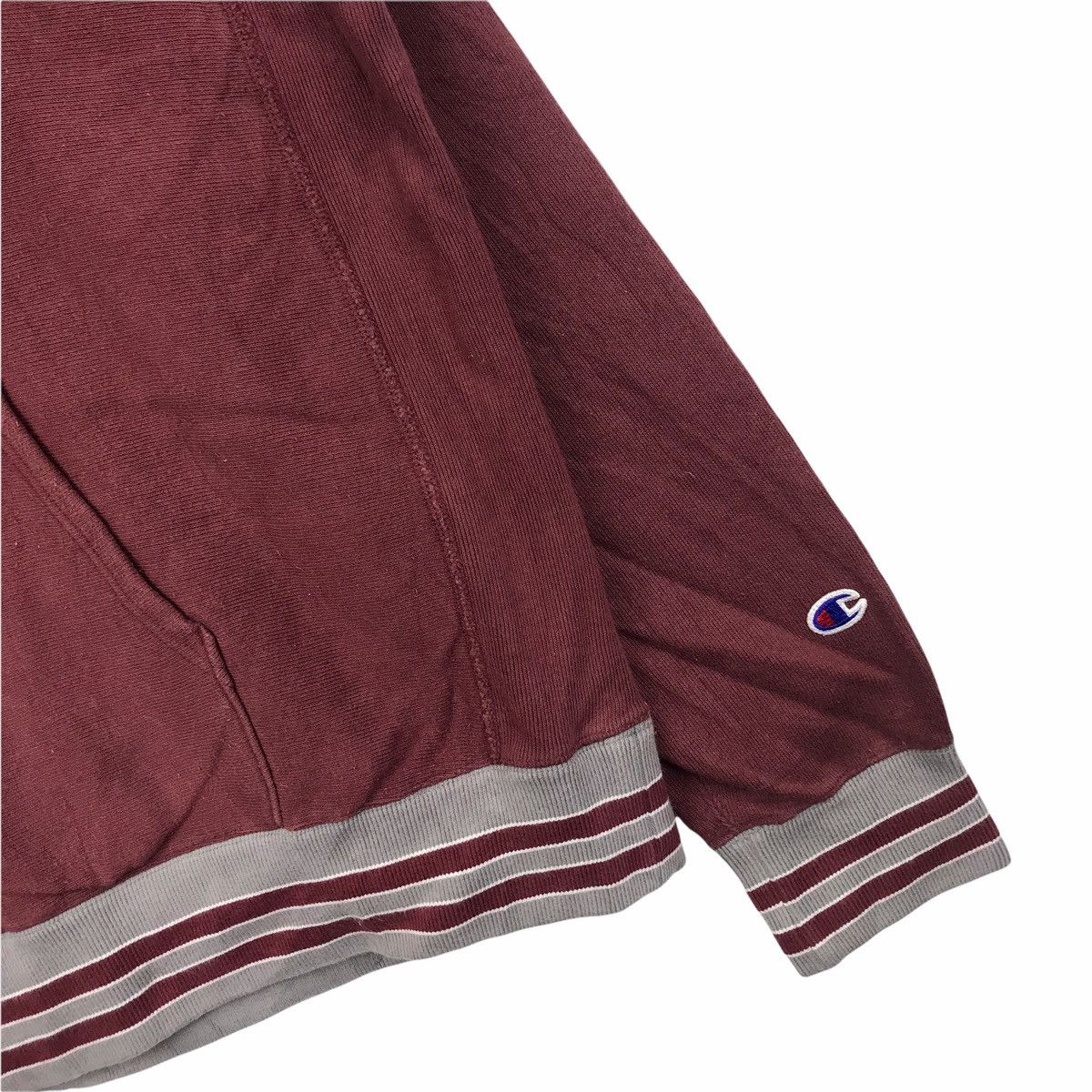 Champion × Vintage Vintage CHAMPION REVERSE WEAVE Warm up Maroon Hoodie Size US XL / EU 56 / 4 - 4 Thumbnail