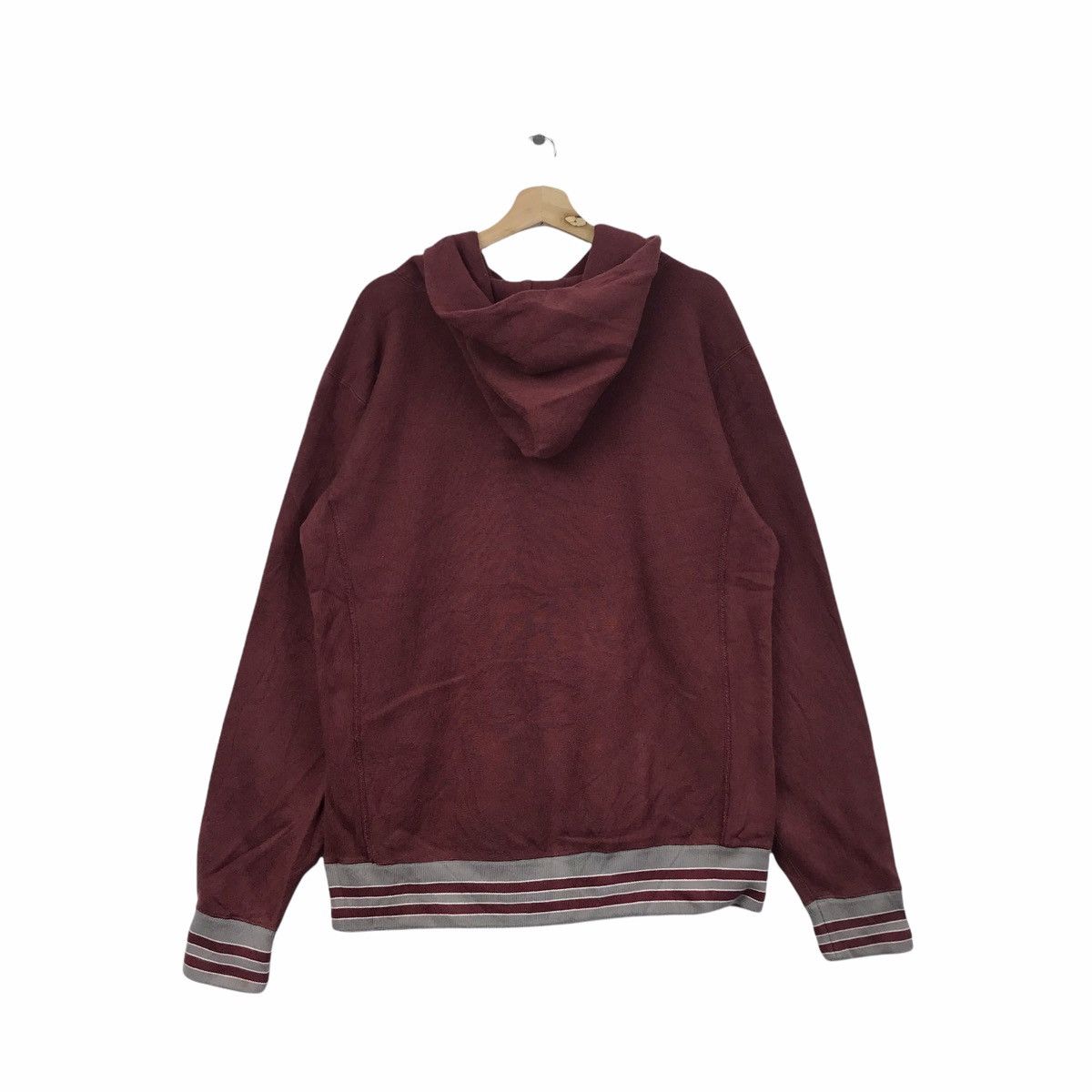 Champion × Vintage Vintage CHAMPION REVERSE WEAVE Warm up Maroon Hoodie Size US XL / EU 56 / 4 - 5 Thumbnail