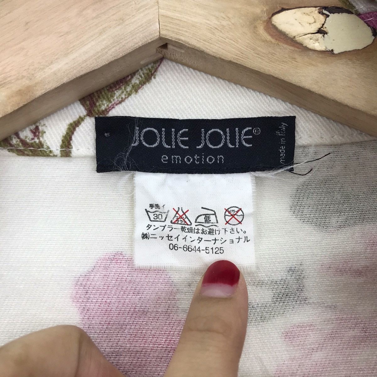 Vintage JOLIE JOLIE EMOTION Italian Designer Flowers Coat Roses Size US S / EU 44-46 / 1 - 4 Thumbnail