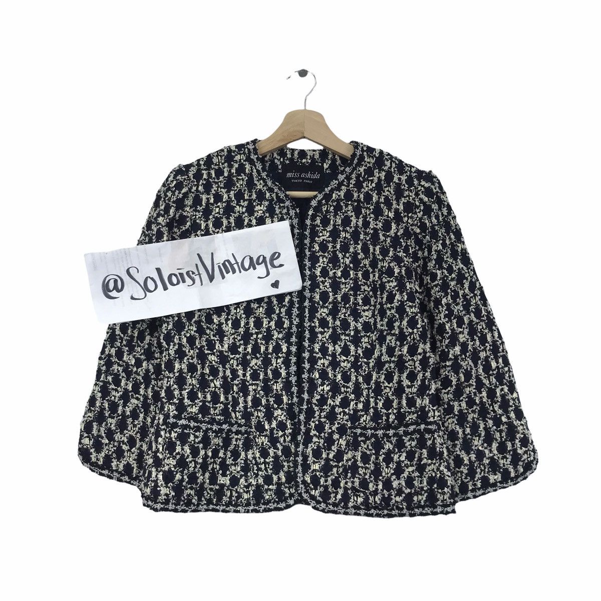 MISS ASHIDA Japanese Brand Wool Blazer Coat