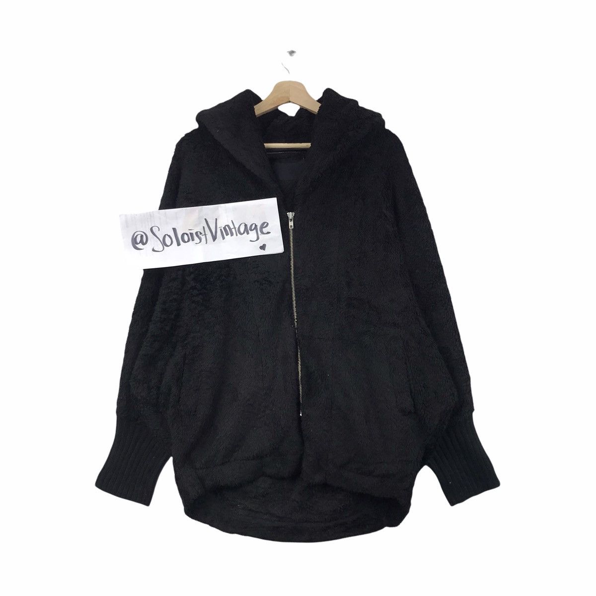 Japanese Brand JEANASIS FUZZY Fur Hairy Japanese Brand Black Hoodie Size US XXL / EU 58 / 5 - 1 Thumbnail