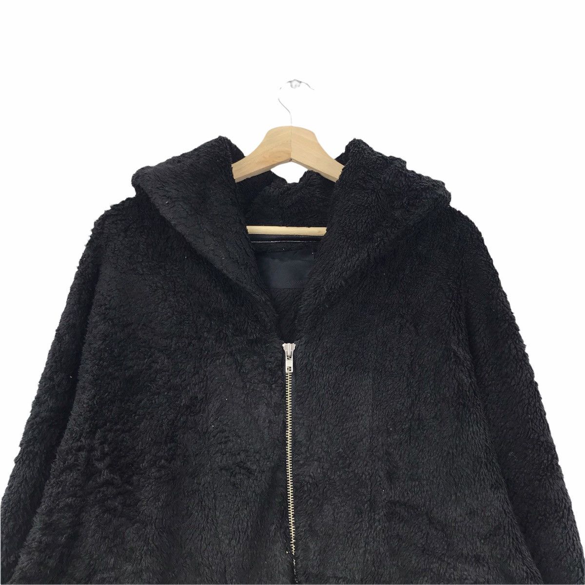 Japanese Brand JEANASIS FUZZY Fur Hairy Japanese Brand Black Hoodie Size US XXL / EU 58 / 5 - 2 Thumbnail