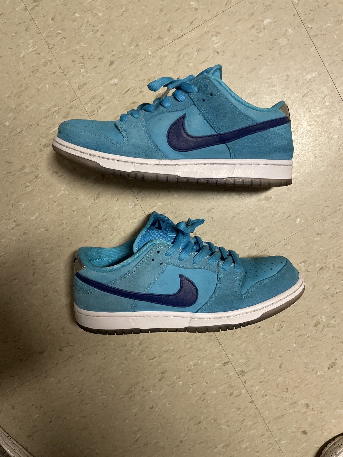 image of Nike Dunk Sb Low Blue Fury Shoes, Men's (Size 9.5)