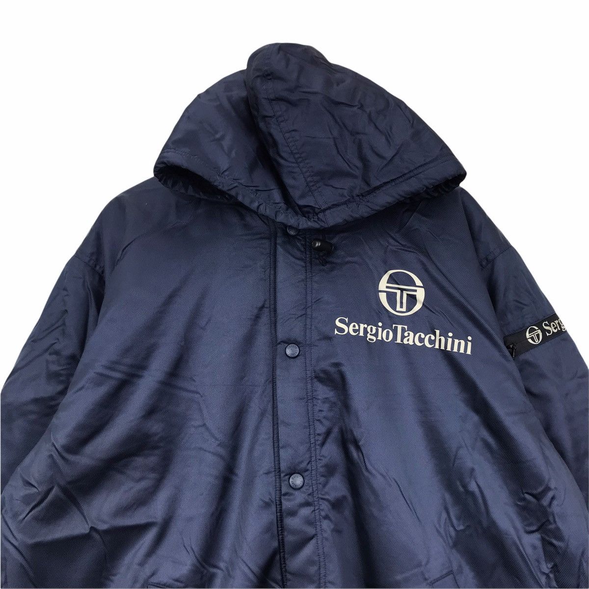 Sergio Tacchini Vintage SERGIO TACCHINI Tennis Sportswear Sport Parka Jacket Size US M / EU 48-50 / 2 - 2 Thumbnail