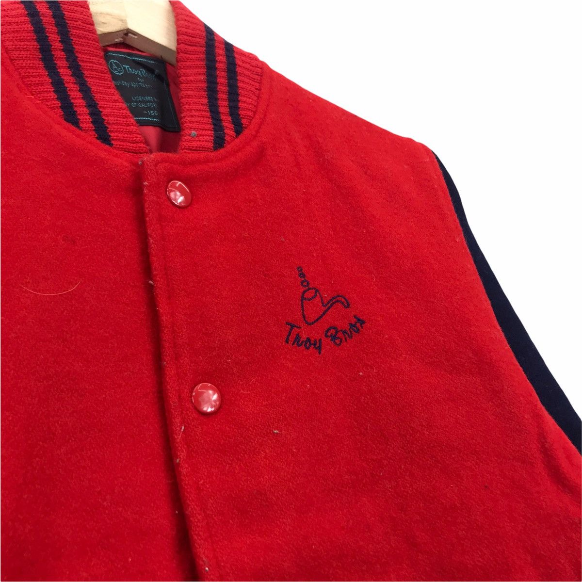 Vintage Vintage TROY BROS Japanese Brand Wool Varsity Jacket Size US S / EU 44-46 / 1 - 3 Thumbnail